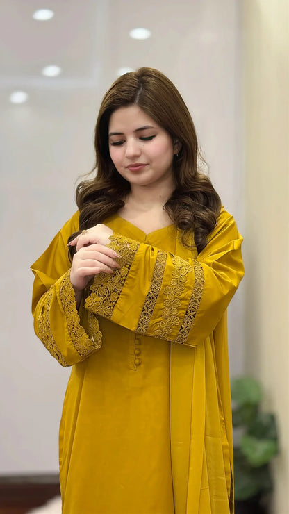 3-Piece Premium Lawn Stitched Suit